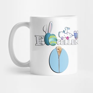 Happy Easter Bunnies & Funny Quote Eggcellent Hoppy Easter Mug